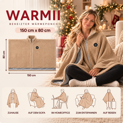 Warmii Poncho Beheizbar